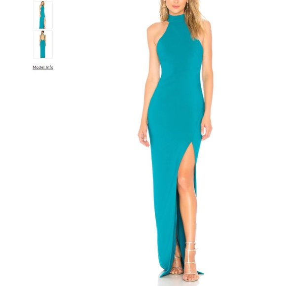 Likely Dresses & Skirts - Revolve Likely Jennings Gown Color: Harbor Blue Size 2 NWT Halter Maxi Gown